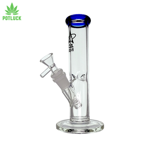 20cm bong boasts clean lines and comes in four sleek colour options for the mouth rim.
