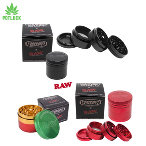 Raw 63mm Rasta coloured herb grinder