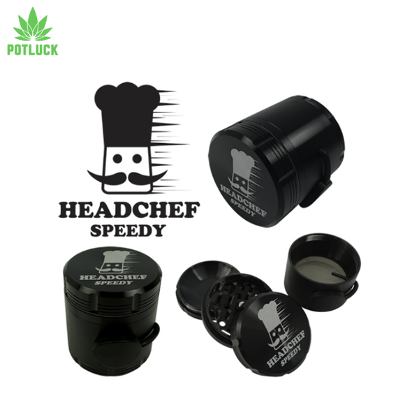 Headchef speedy grinder with bung for speed Black