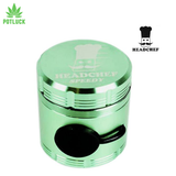 Headchef speedy grinder with bung for speed Green