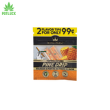 Pine Drip flavor tips packaging with branding on a white background