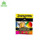Mango flavored vape tips packaging with King Palm branding on a white background.