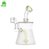  The bong is 40 cm of height and the glass and the chillum is 14.5mm. This bong have a nice hand grip and it easy very easy to take everywhere