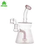  The bong is 40 cm of height and the glass and the chillum is 14.5mm. This bong have a nice hand grip and it easy very easy to take everywhere