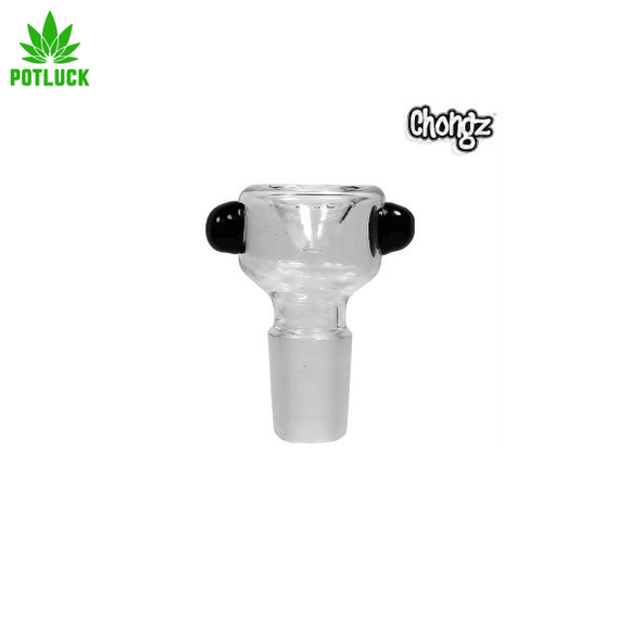 Cone shape 14mm herb bowl with frosted tip for extra tight fit
