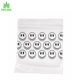 black smiley face design bags