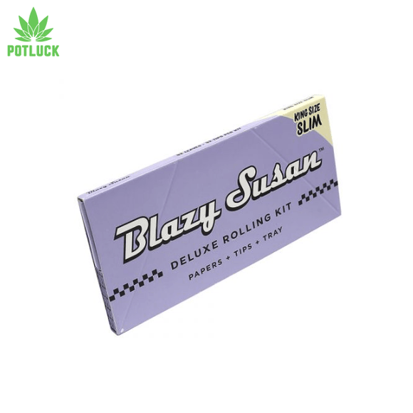  Deluxe Rolling Kit by Blazy Susan contains everything you need in one convenient packet, Papers + Tips + Tray! Purple