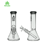 - Flared Beaker Design - Ice Catcher Inside Bong Neck 20 cm tall Grey rim