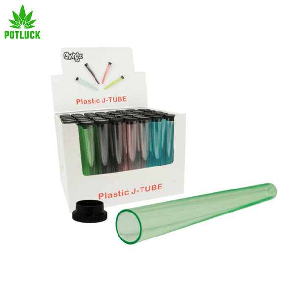 Chongz J Tube - Holds up to a Kingsize Pre roll, Keep it fresh. Hard plastic with lid 