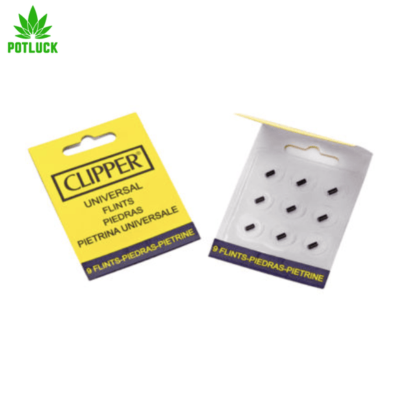 Clipper branded packet of 9 flints for various lighters 