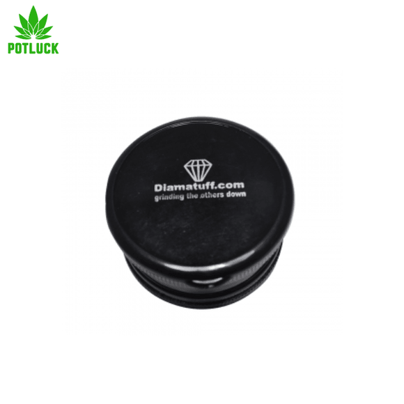 The Diamatuff grinder has a stash compartment on top so you can store your unground herbs until you are ready to use them.