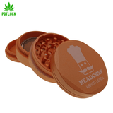 Unique Ceramic Ultra Non-Stick Coating. Never Have to Clean Your Grinder Again! - Screen: The Screen Is Removable with an Ergonomic Quarter Turn Release Mechanism. The Top features a Hexagon shape lid to aid with grip. 