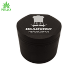 - 55mm 4 Part Metal Hexcellence Silk Touch Grinder with a unique stylish hexagonal design.