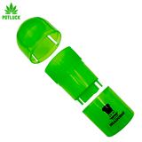 This is the answer to all your prayers grinder, it doubles as a storage container and a grinder, coming in 3 parts, the lid, the container with grinder teeth facing up and the inner container with grinder teeth facing down. 