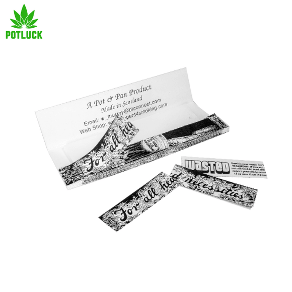  Highland Headquarters smoking papers are medium/lightweight paper the same length as the cosmic but slightly wider. The packaging has folded up perforated roach material on the front, With a picture of a police woman, and each layer you rip off she takes off another layer of clothes.