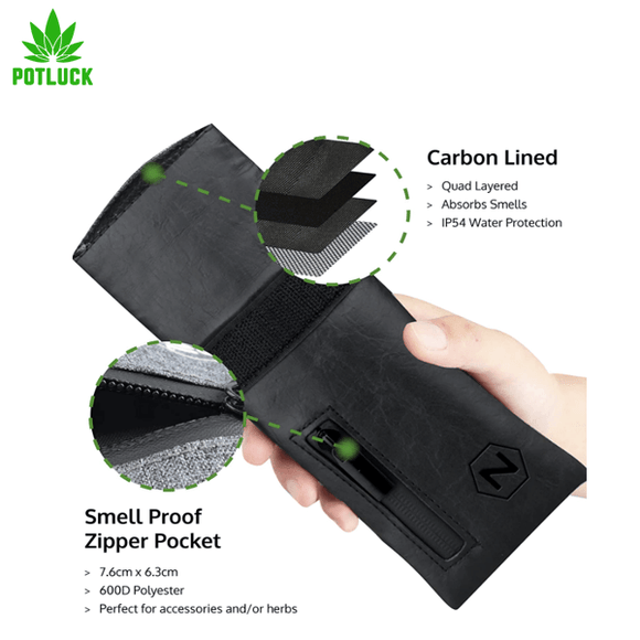 Nectar carbon lined smell proof wallet