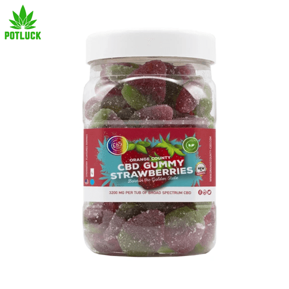 Orange County | CBD Gummies - Large Tub Strawberries - MyPotluck
