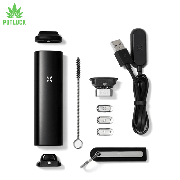 Black in colour this is a might vaporiser for on the go that takes flower and concentrates