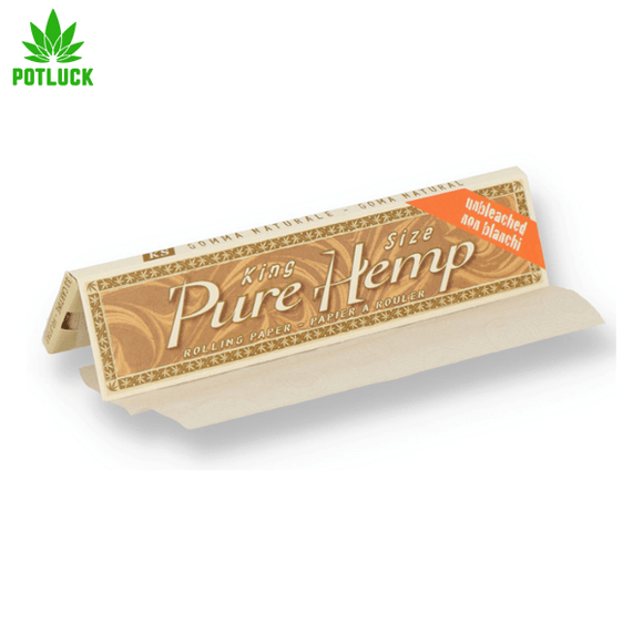 Pure Hemp | Unbleached King Size Slim Rolling Papers - MyPotluck