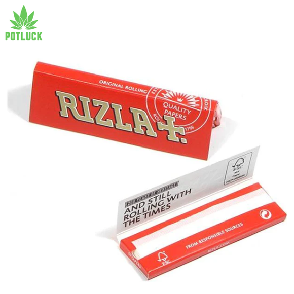 rizla red regular sized rolling papers 