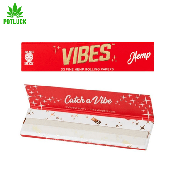 Vibes | King Size Hemp Rolling Papers - MyPotluck