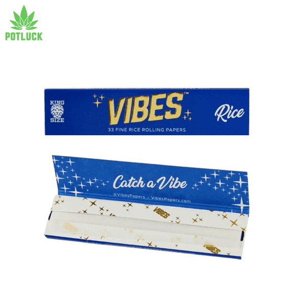 The Vibes Ultra Thin papers – King Size Slim offer the thinnest paper available for a king size.